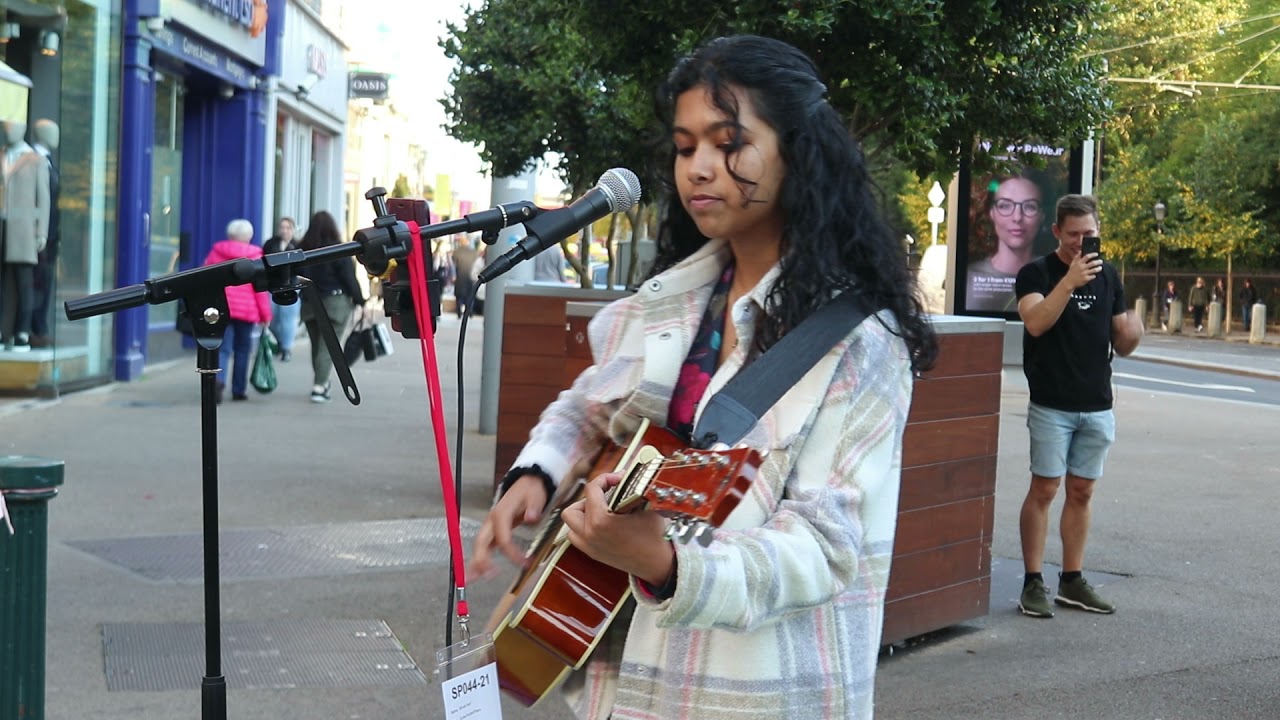 Brinda Irani Cover of Cover Me In Sunshine  Live from Grafton Street Dublin