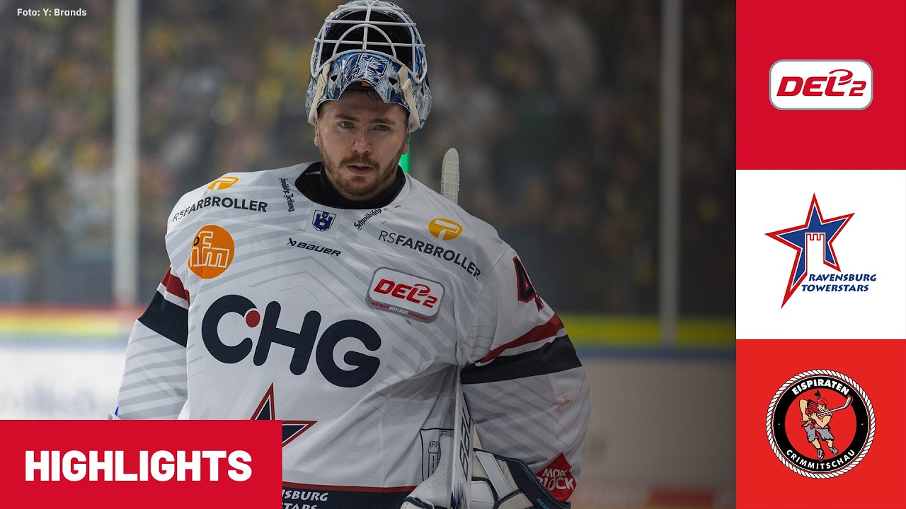 DEL2: Ravensburg Towerstars vs Eispiraten Crimmitschau | Highlights