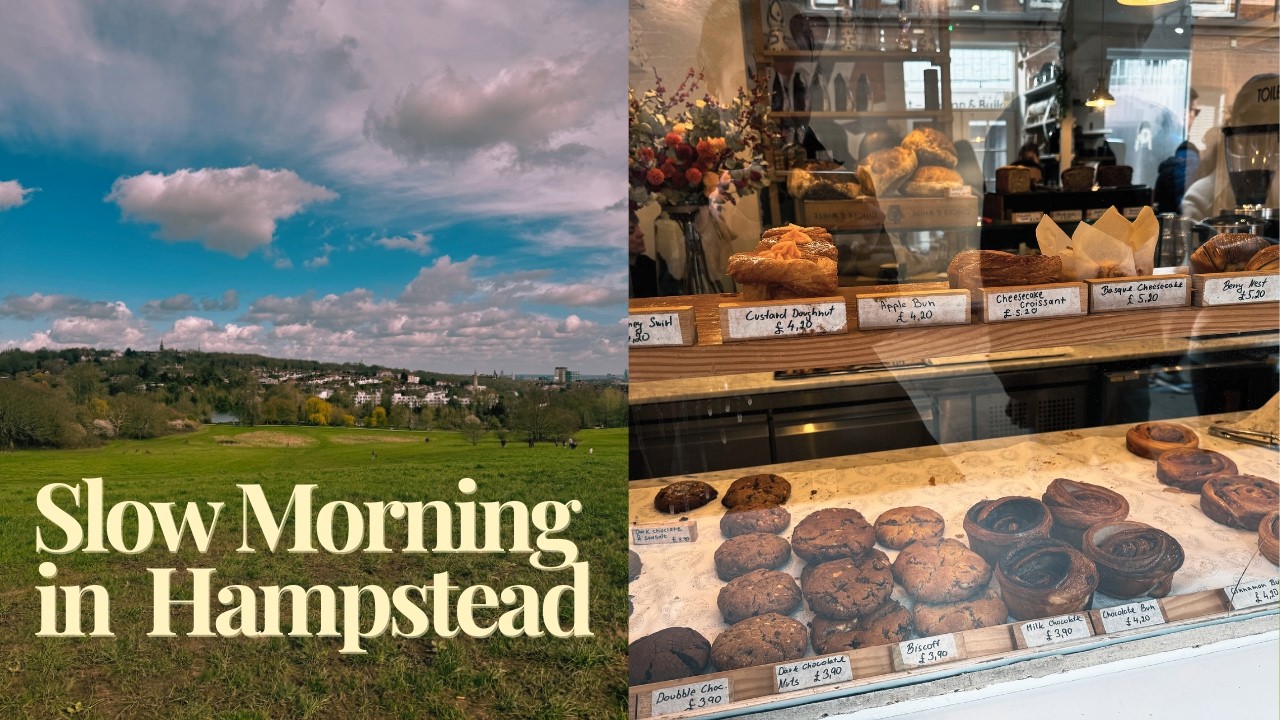 Slow Morning in Hampstead London | Coffee, Bookshop & Heath Walk | Vlog 06