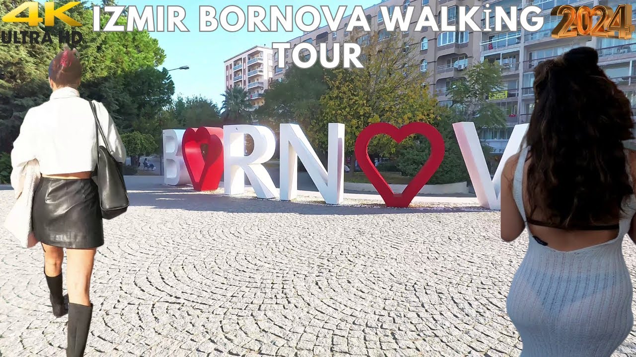 Izmir Bornova-K&uuml;&ccedil;&uuml;kpark Autumn 2024 Overviews Walking Tour | 4k UHD 60fps