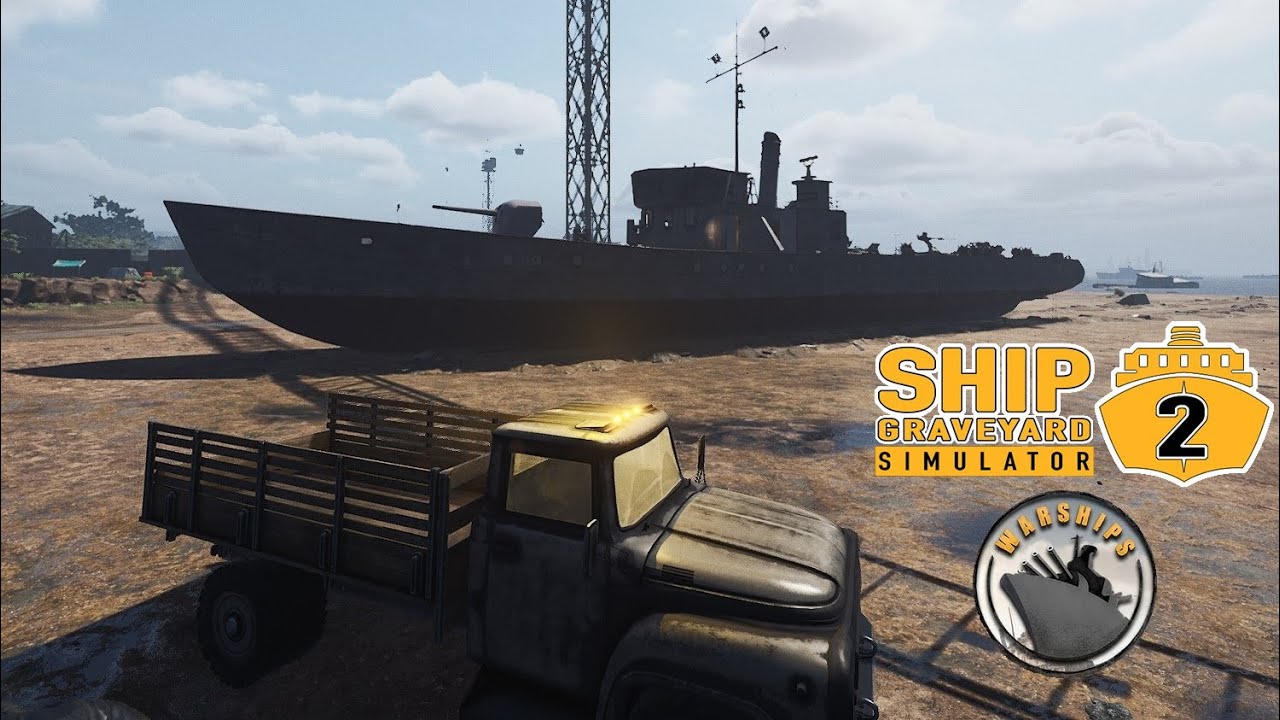 Разбираем первый военный корабль в DLC ~ Ship Graveyard Simulator 2