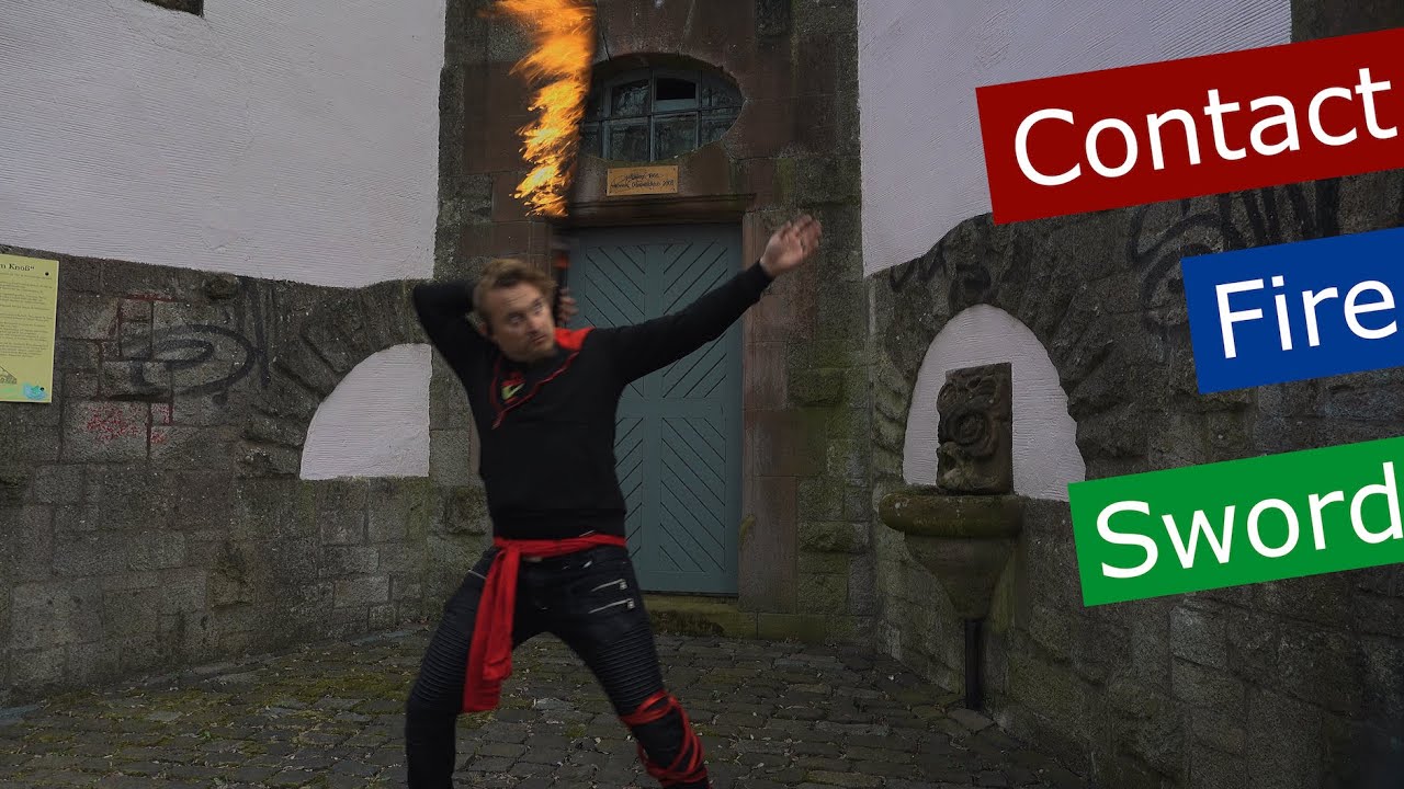 R&D Fire Contact Sword Performance by Modern Juggling