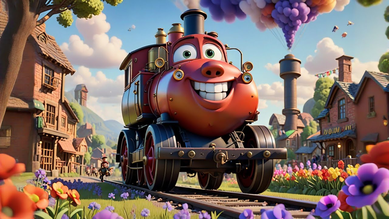 Timmy Train Turns the Corner | Train Song for Kids | Fun Vehicle Rhyme for Toddlers