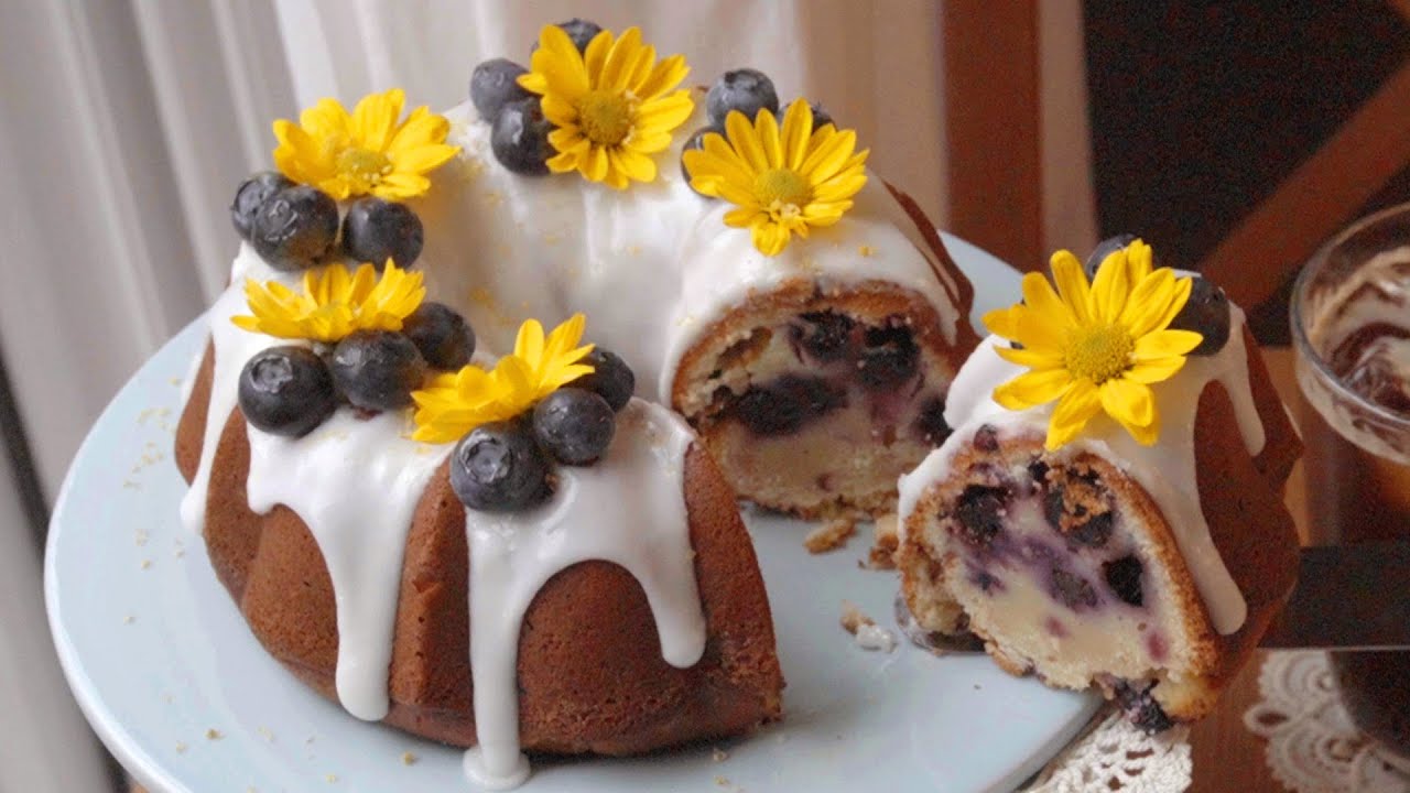 블루베리 레몬 케이크 만들기 Blueberry Lemon Cake Recipe 레몬 블루베리 파운드케이크 레시피 레몬 파운드케이크 만드는법 레몬케이크 블루베리케이크 레몬 아이싱