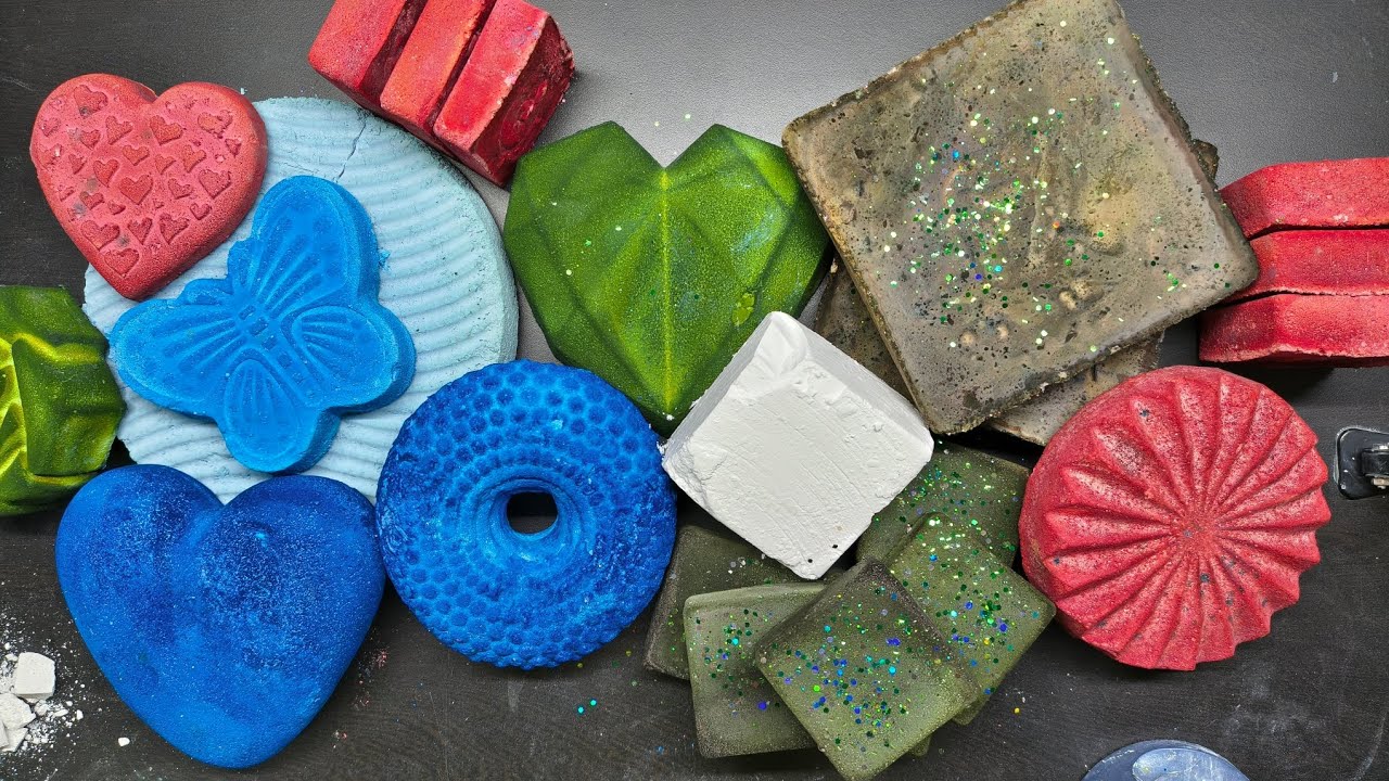 Different shapes of chalk 