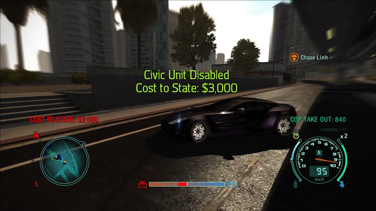 NFS Undercover - Aston Martin One-77 vs Chase Porsche 911 GT2