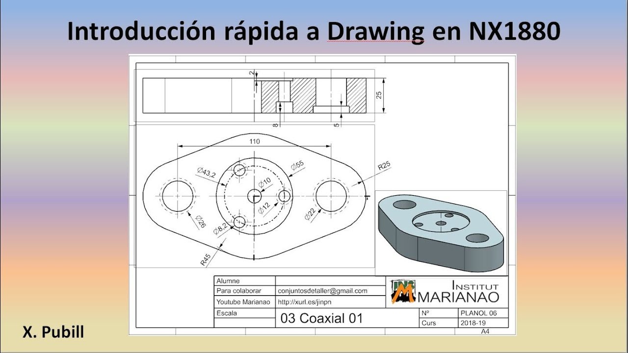 NX Curso drawing y acotado FMC0 M01