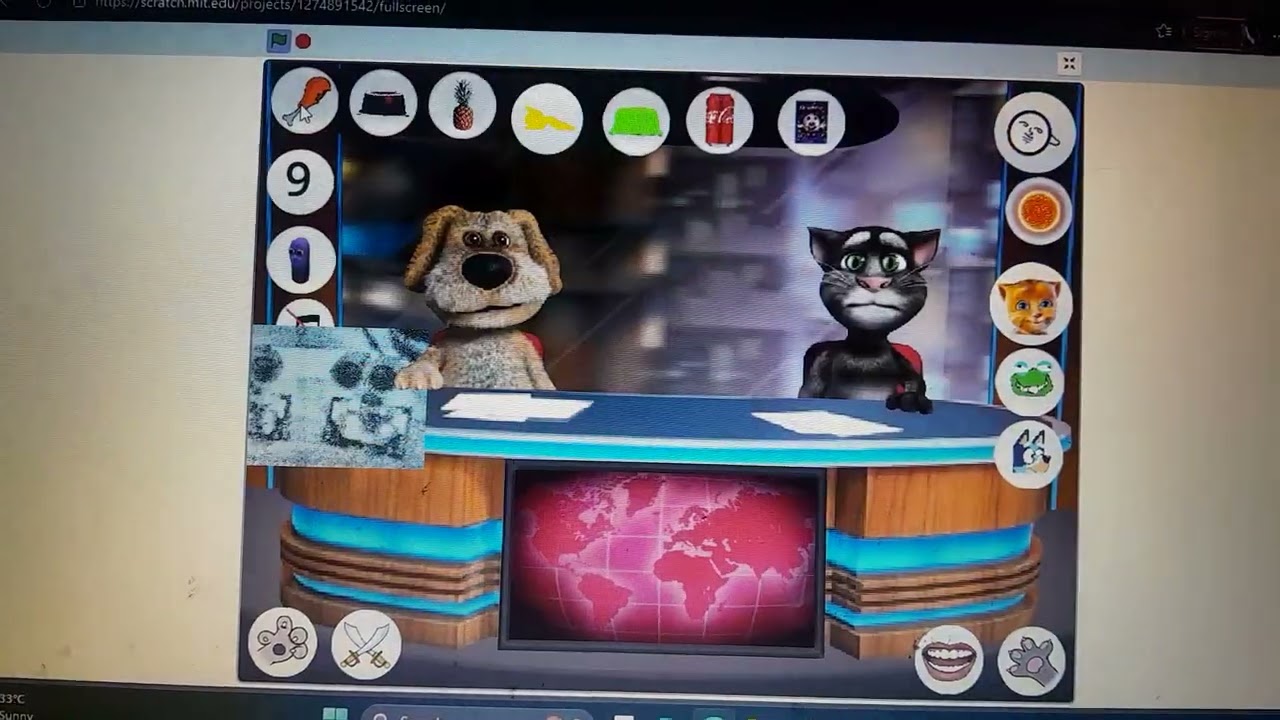 Talking tom and ben news scratch part 1