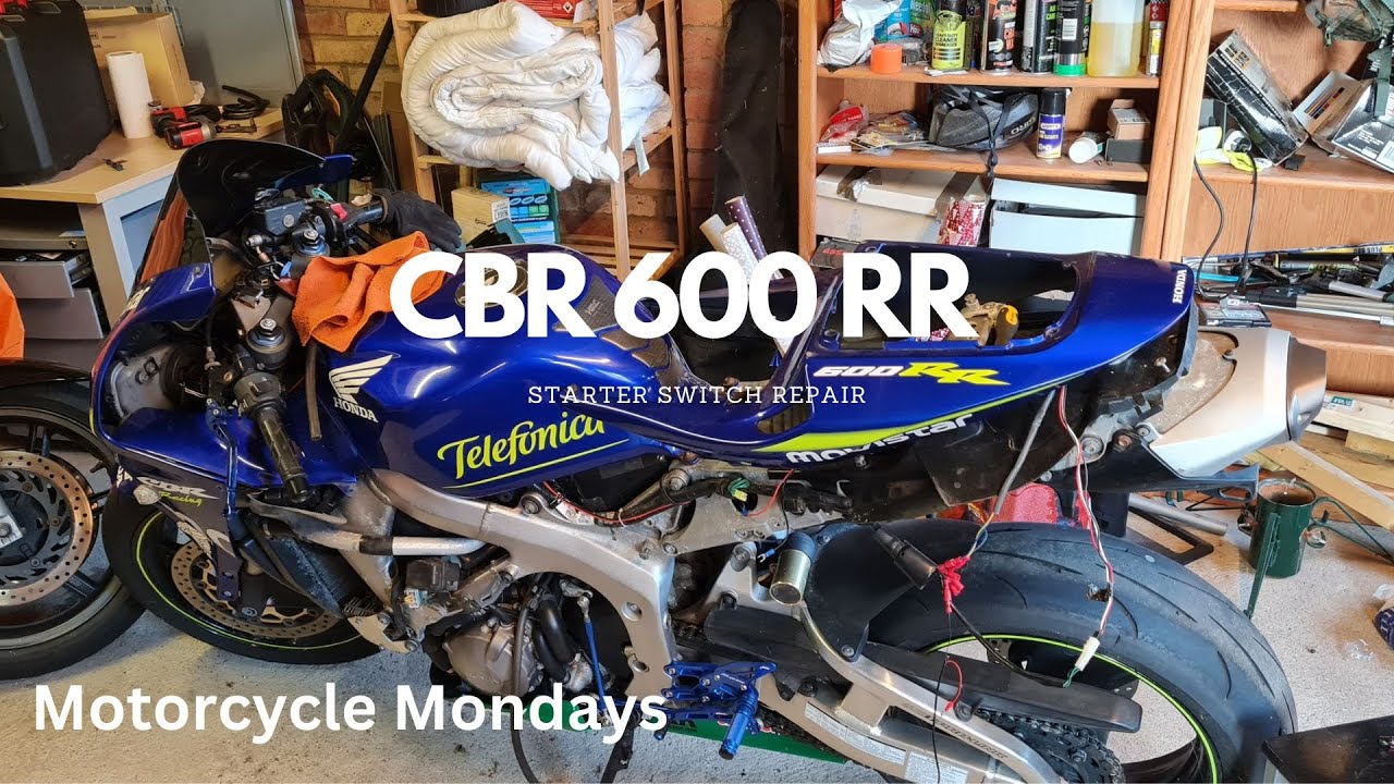 Fixing the Starter Switch on a CBR 600 RR - Motorcycle Mondays!!
