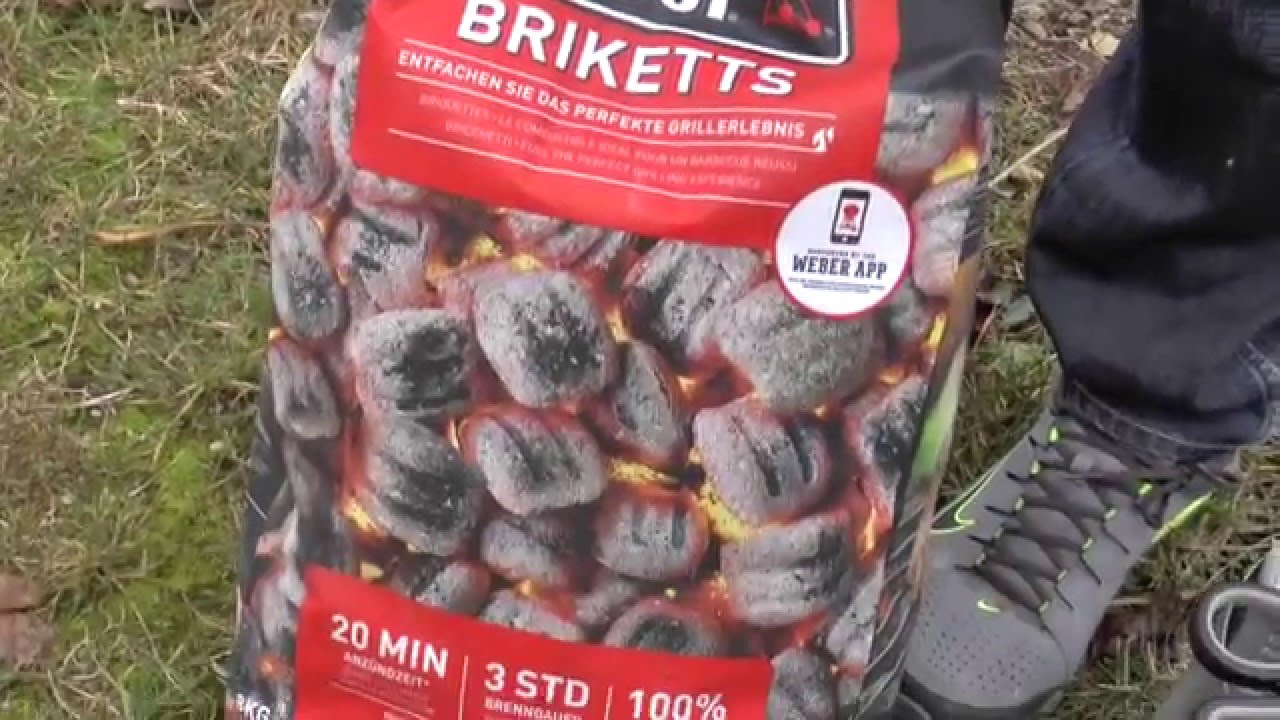 Was kann die neue Weber Kohle Briketts 2016 im Vergleichstest  --- Klaus grillt