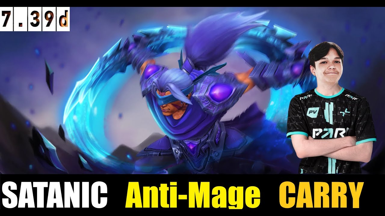 🤯SATANIC[Anti-Mage] HC 7.39D- DOTA 2 HIGHEST MMR MATCH#dota2gameplay   #dota2   #dota2