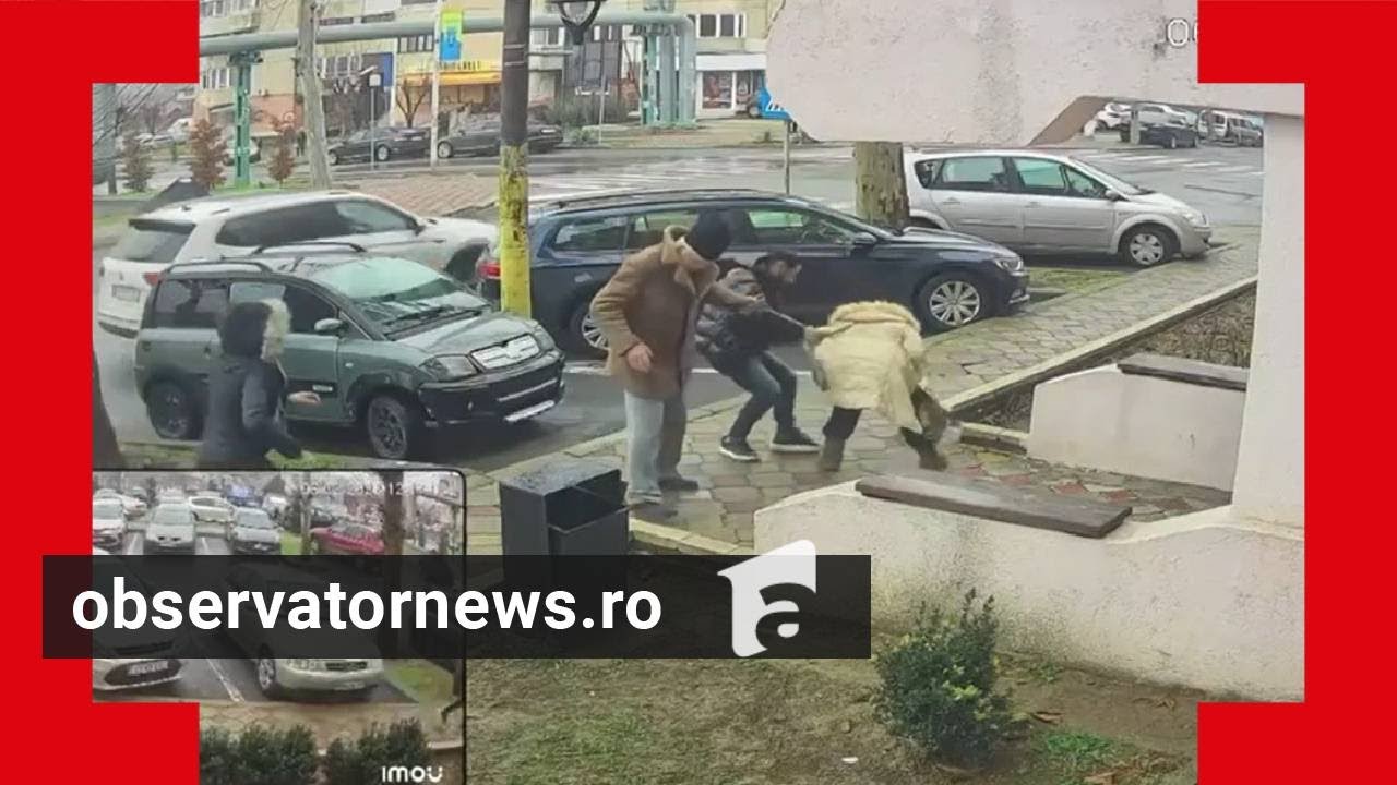 Momentul în care un pensionar este jefuit în plină stradă, în Cernavodă: Şi ieri m-au furat