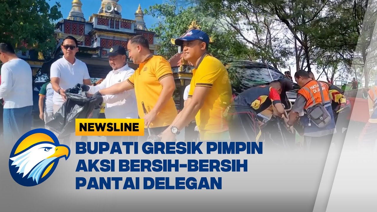 Gerakan Bersih-Bersih Sampah di Kawasan Wisata Gresik | Newsline