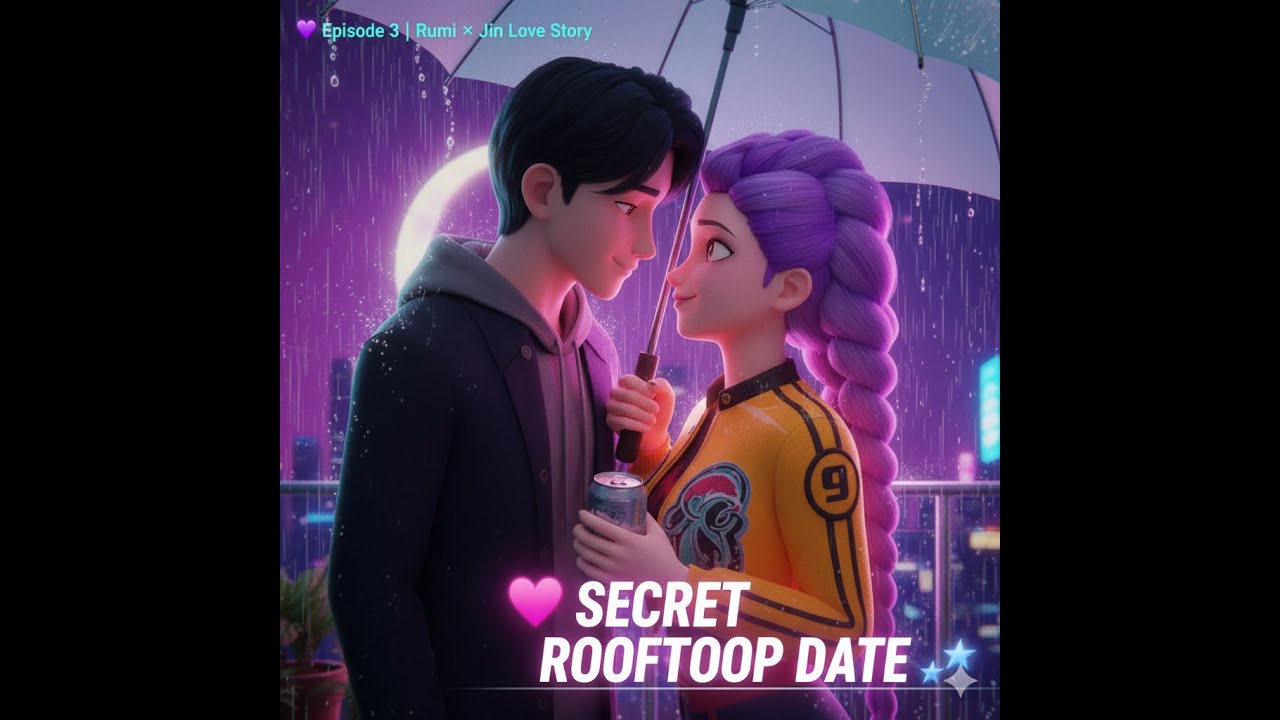 Rumi & Jin’s Secret Rooftop Date | Kpop Demon Hunter Fan Stories part: 3