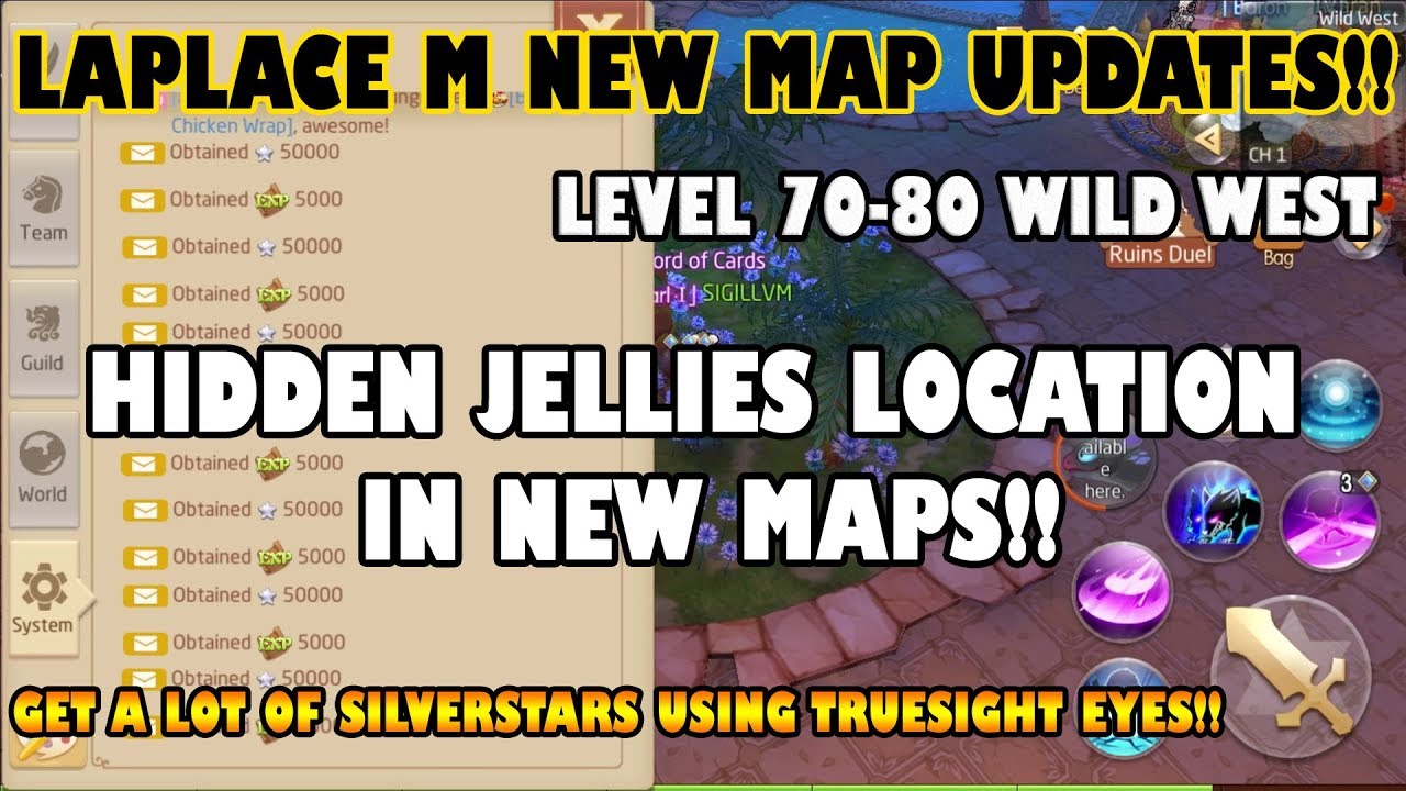 LAPLACE M(SEA) - GET A LOT OF  SILVERSTARS BY USING TRUESIGHT EYES IN NEW MAPS LV 70-80 WILD WEST!!