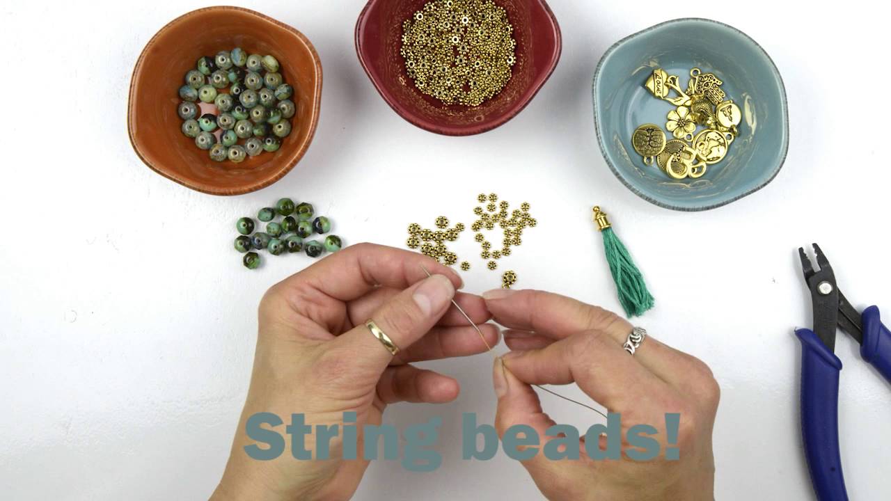 How to Make a Mala Inspired Tassel Bracelet (TierraCast Timelapse Video)