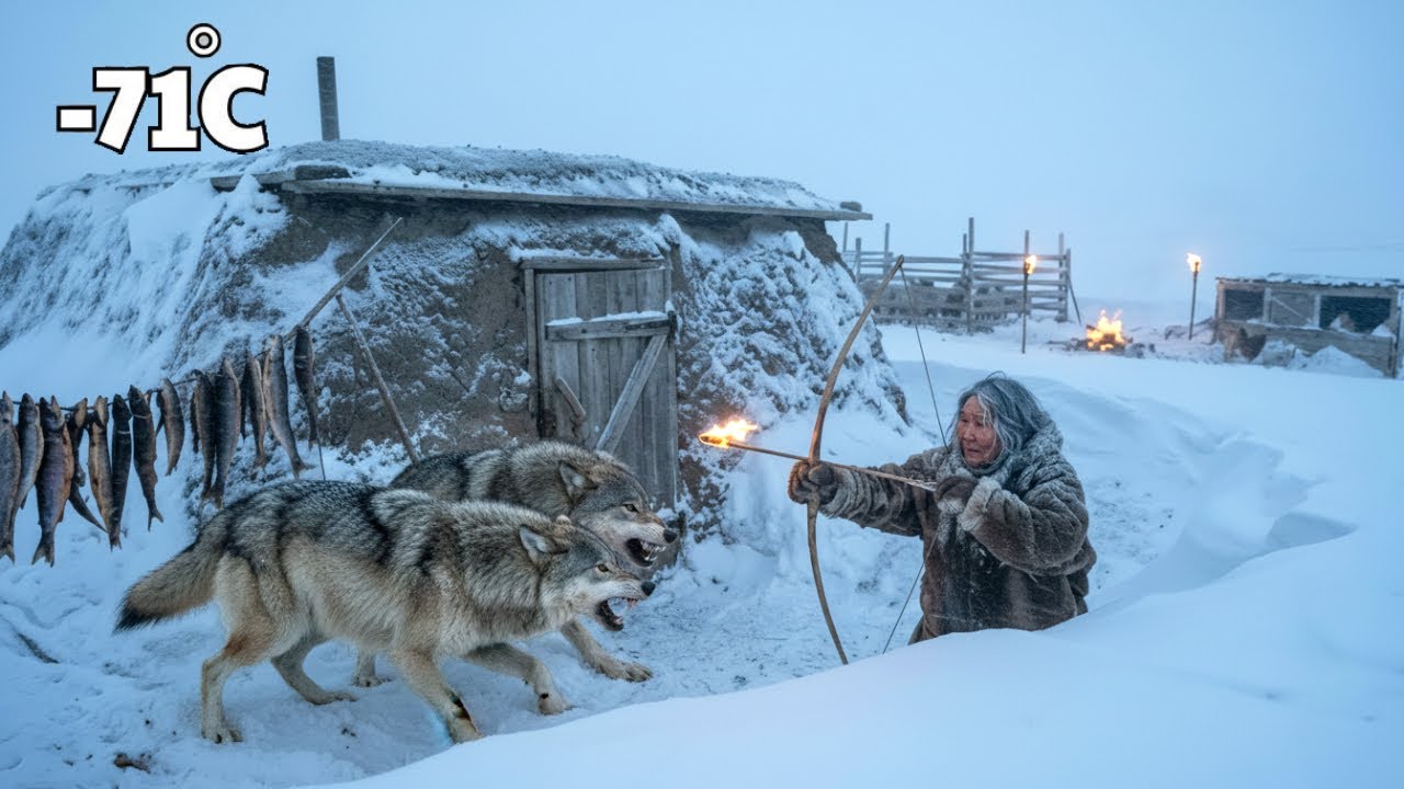 Surviving -71&deg;C: An Elderly Woman Defends Her Home from Hungry Wolves | Life in the Frozen North