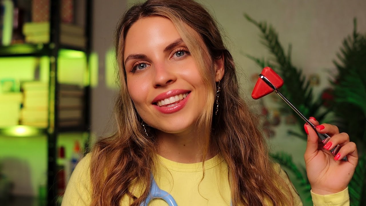 ASMR Extremely Detailed Cranial Nerve Exam,Hearing Test,Eye Exam | Full Body Medical Roleplay