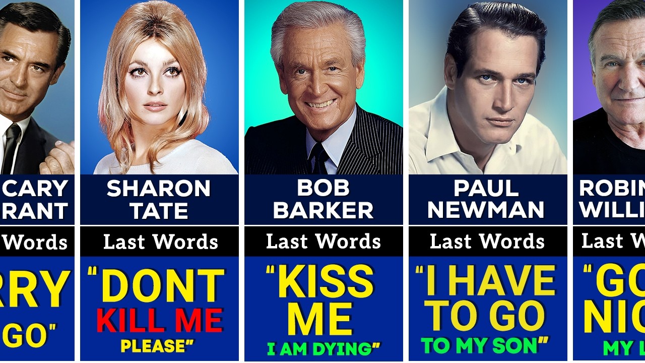 😱 SHOCKING Last Words of 100 Hollywood Actors Before Their Death