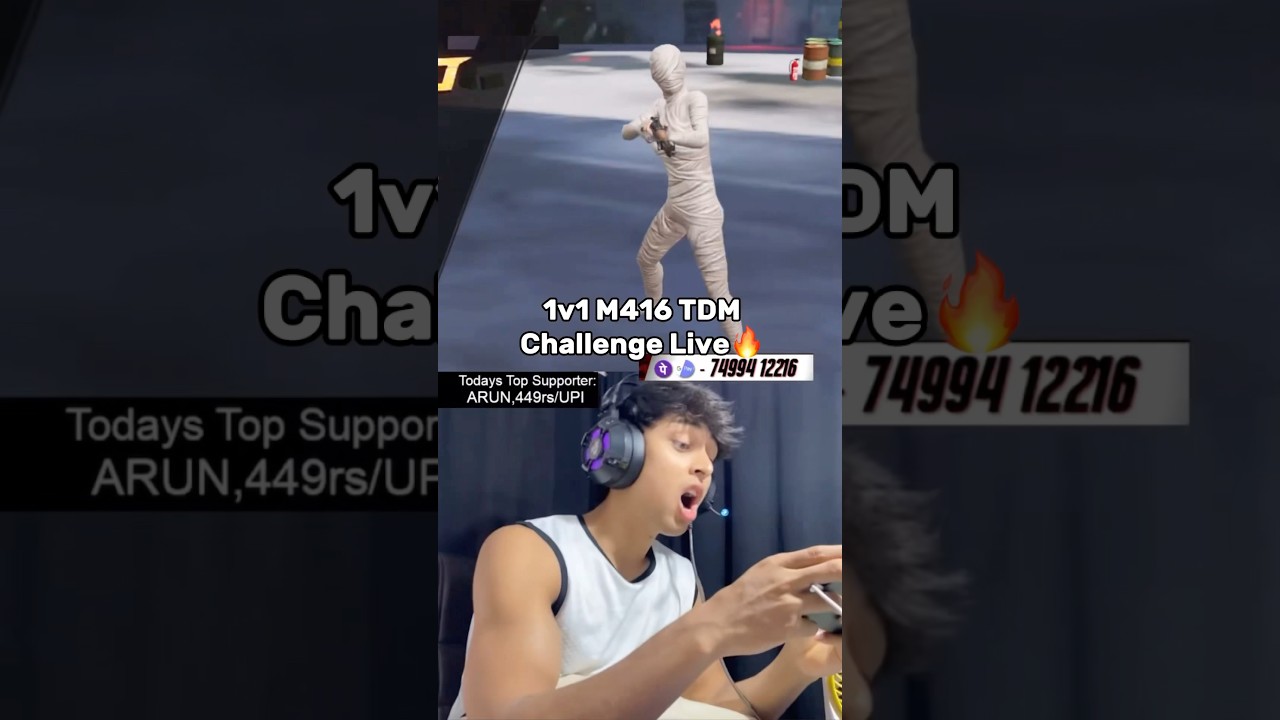 1v1 TDM Challenge🔥 #bgmi #bgmilive #mobilegame #bgmishorts #bgmihighlights #shorts #trendingshort
