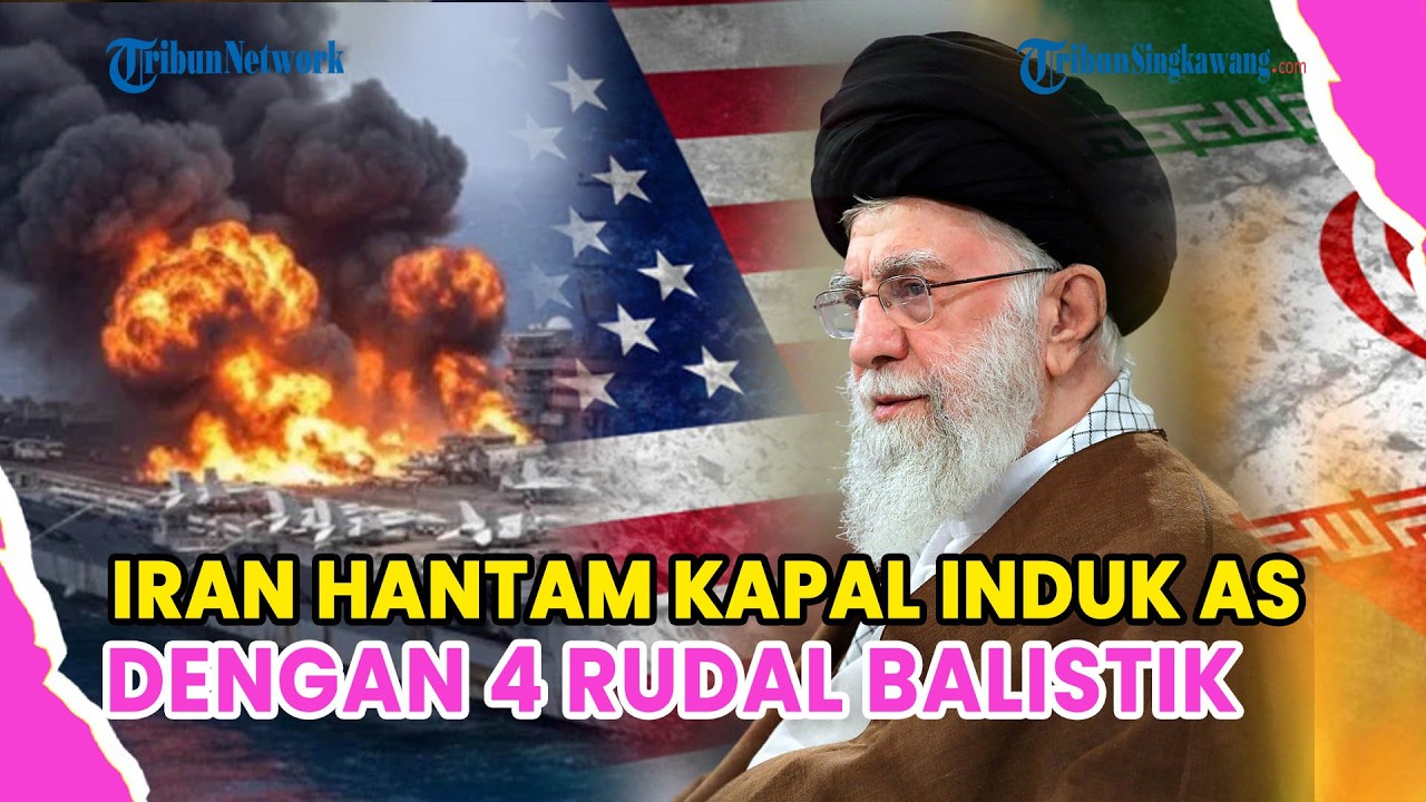 IRAN HANTAM KAPAL INDUK AS ABRAHAM LINCOLN DENGAN 4 RUDAL BALISTIK