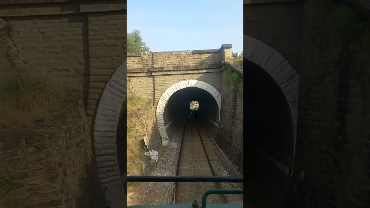 Live view from cab of fastest train crossing through tunnel in mountains countryside #live #shorts