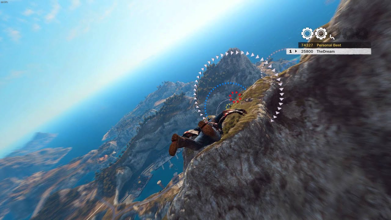 Just Cause 3 Wing Suit Challenge Monte Dracon Tour 5 gears.