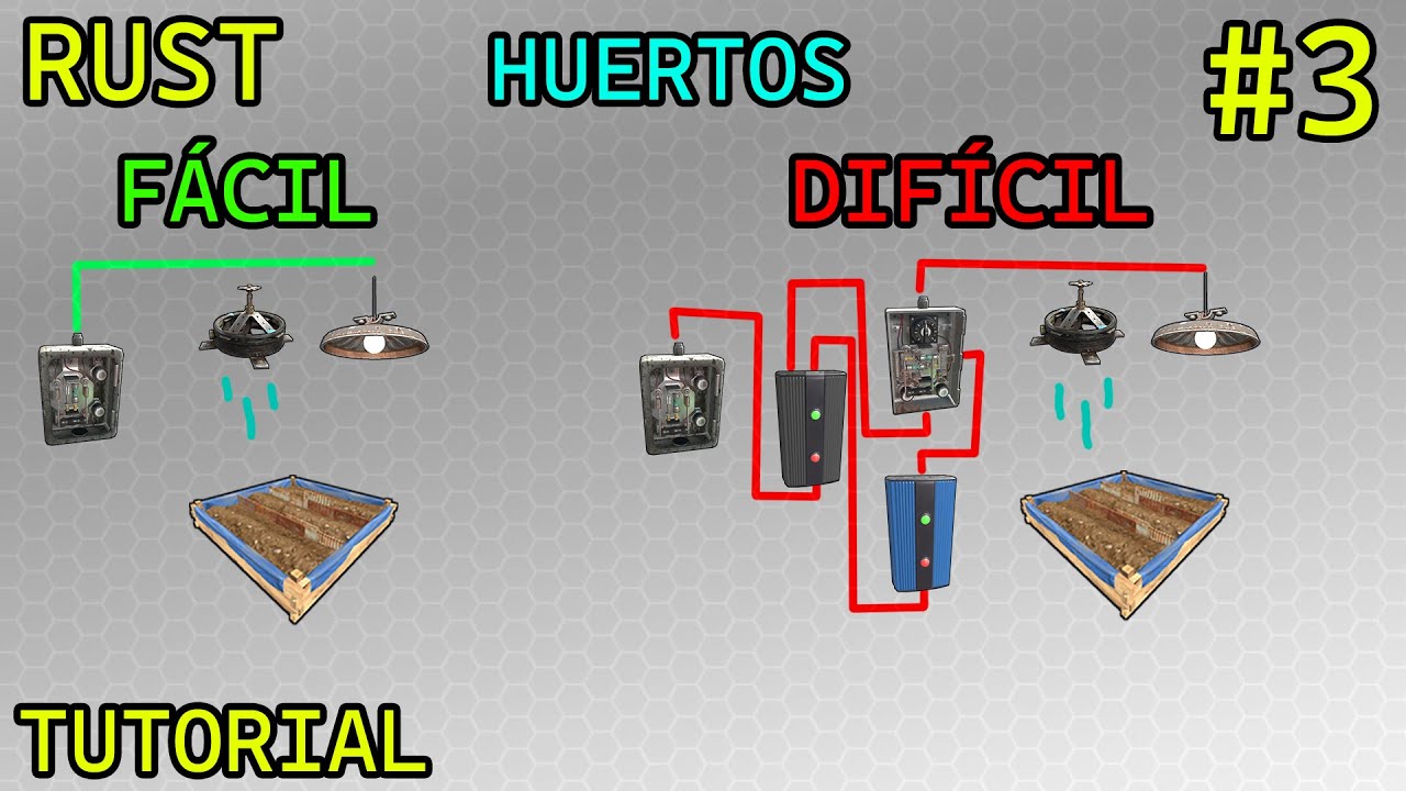 RUST TUTORIAL #3/ HUERTOS AUTOMÁTICOS CON Y SIN TEMPORIZADORES