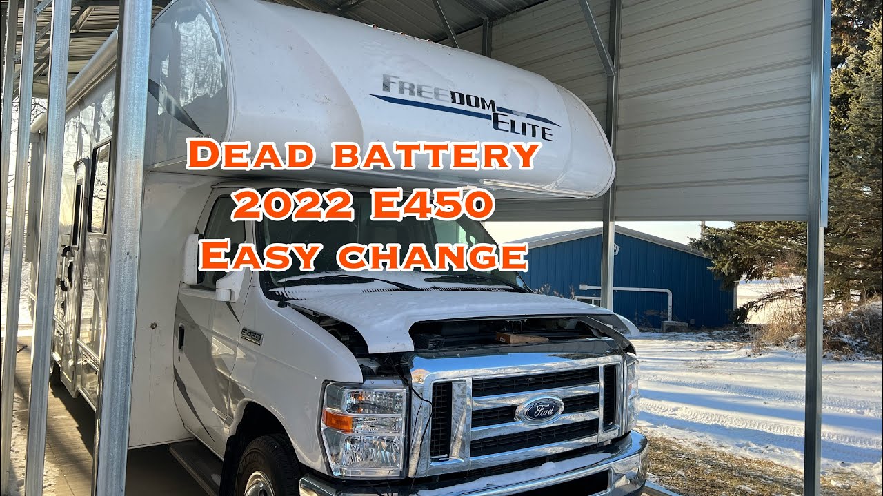 How to change Motorhome battery. 2022 E450