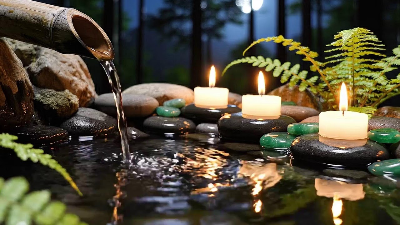 Relaxing Music + Peaceful Water Sounds 🌿 Calm Mind & Body, Relieve Anxiety, Deep Sleep