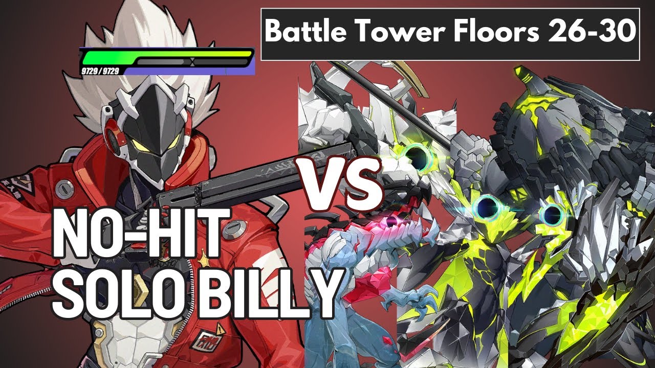 Battle Tower Floors 26-30: No-Hit Solo Billy (free to play). Zenless Zone Zero v1.3