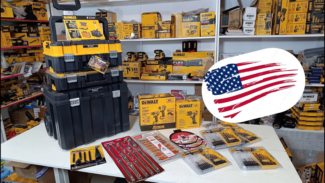 БАГАТО ІНСТРУМЕНТу США АМЕРИКА розпаковка dewalt dcd1007 dcf870 dcf860 dwst60404 dce530 husky diablo