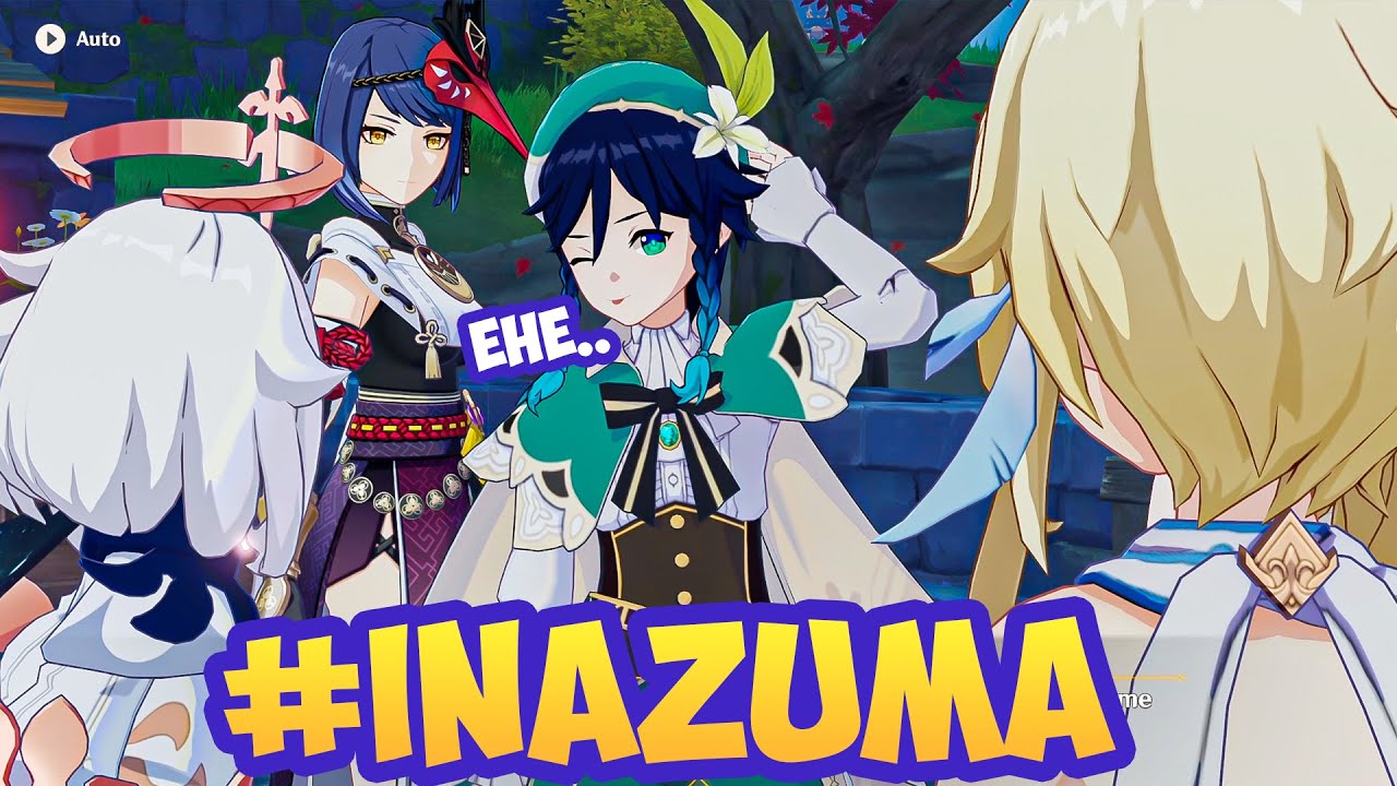 VENTI Get Caught by KUJOU SARA in Inazuma _ Hues of the Violet Garden Cutscene Genshin Impact