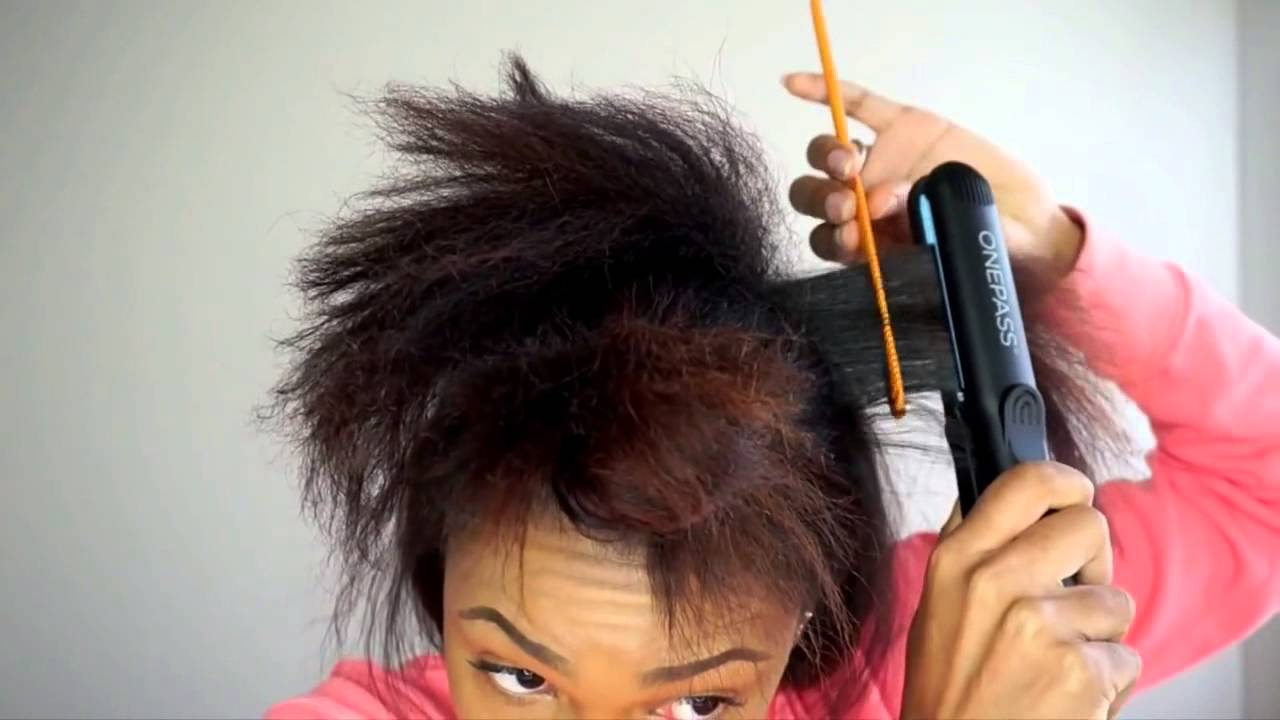 Wash, Blow Out & Flat Iron Routine for Natural Hair   VICKYLOGAN