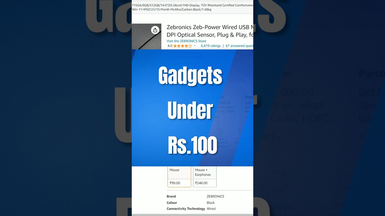Amazon Gadgets under 100 rupees 🤑