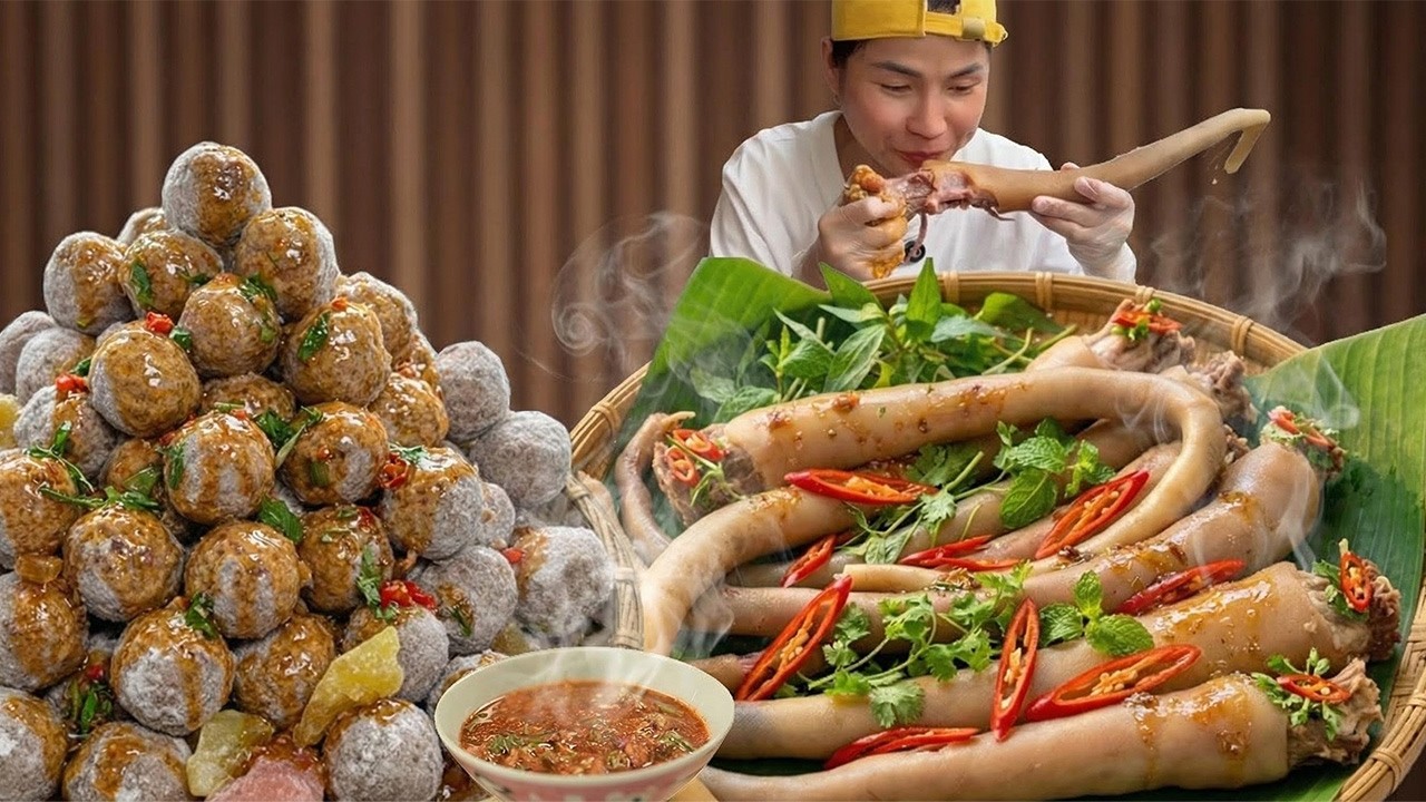 TRỜI ƠI CHẤN ĐỘNG VỚI MÀN MUKBANG 8KG ĐUÔI BÒ VÀ THAU LẨU KHỔNG LỒ NGẬP TOPPING...VIDEO QUÁ HAY