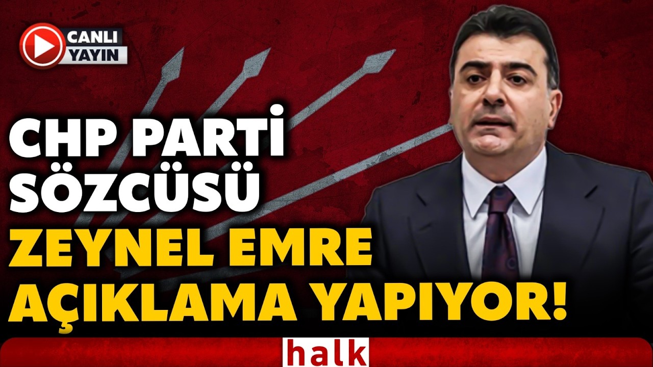 CHP Sözcüsü Zeynel Emre, İstanbul'da Açıklama Yaptı! (20 Şubat 2026)