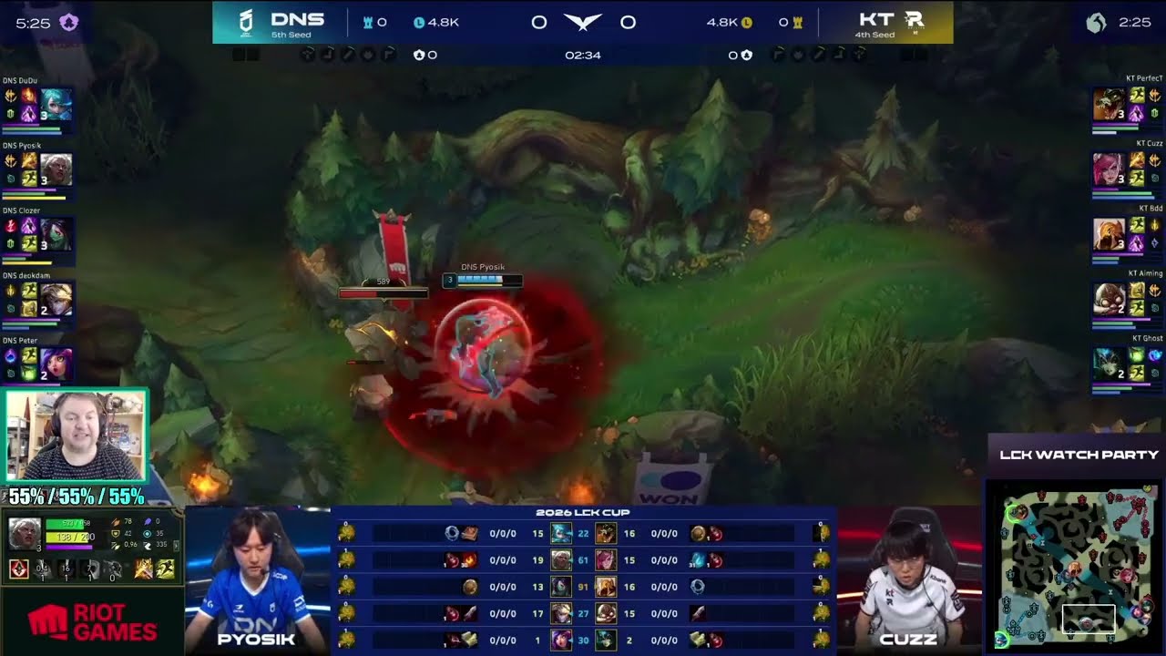 DNS vs. KT | Игра 1 | Play-Off ОБЗОР LCK 2026 Чемпионат Кореи | Lolesports League of Legends