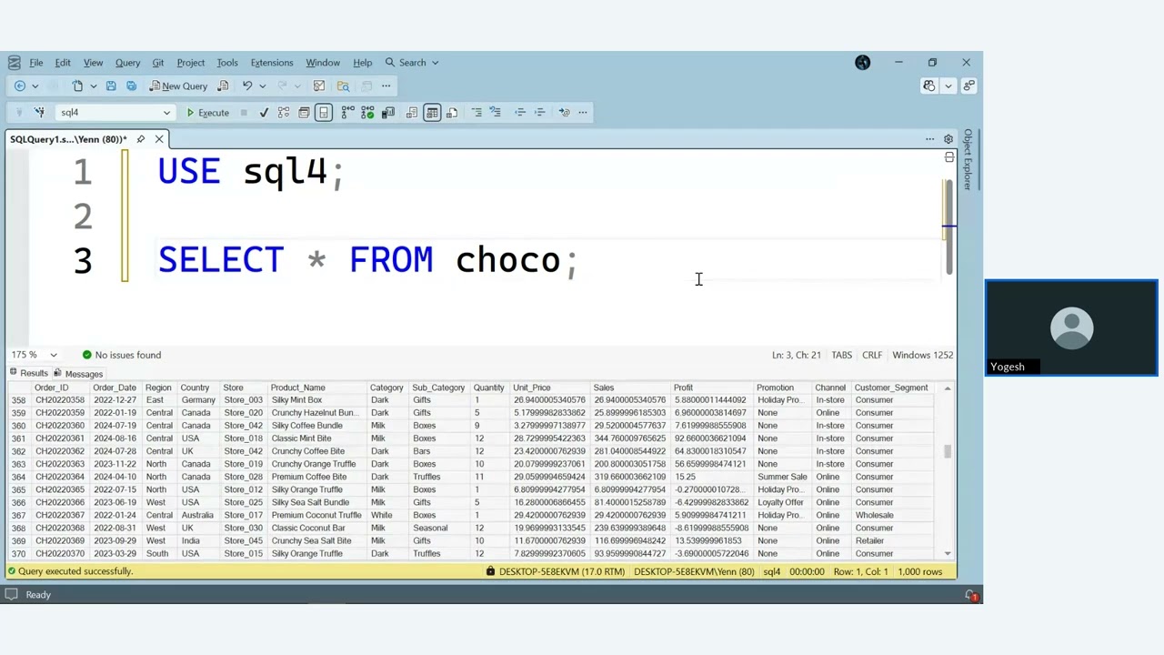 Data Analytics Course Batch101 SQL Training : Session 2