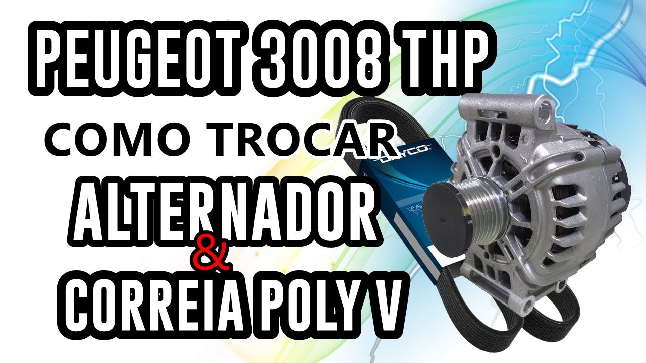 Como Trocar Alternador / Correia de Acessórios do Peugeot 3008 THP (Tutorial) #THP #prince #bmw