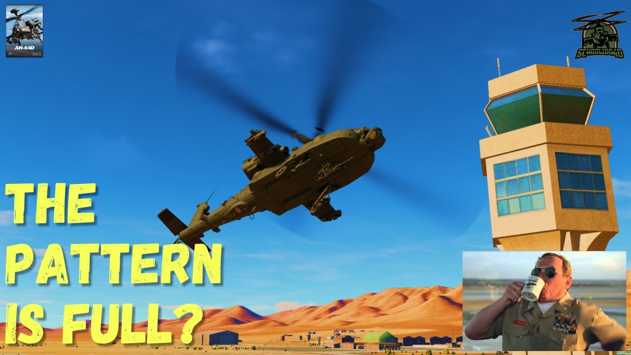 REAL APACHE PILOT flies the traffic pattern in VR!