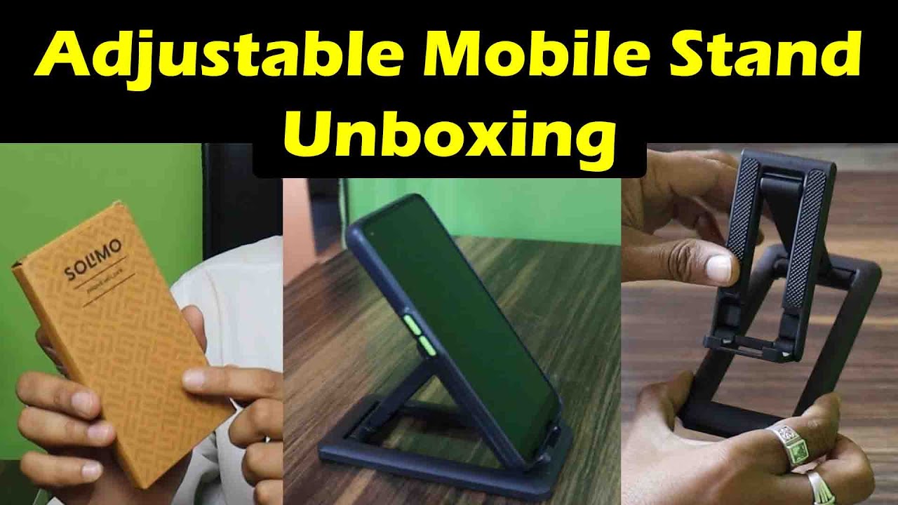 Mobile Stand Unboxing | Adjustable Mobile Table stand With chargeable place