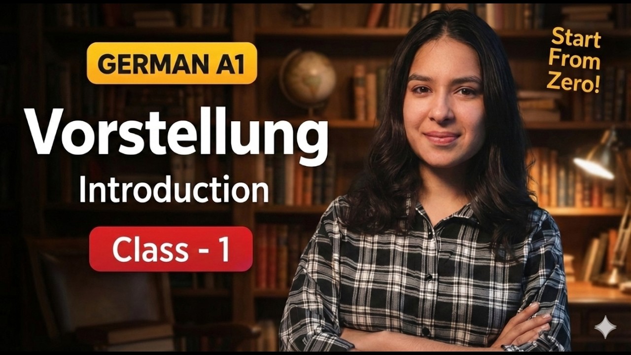 Vorstellung | German A1 for Beginners | Introduction | Class - 1