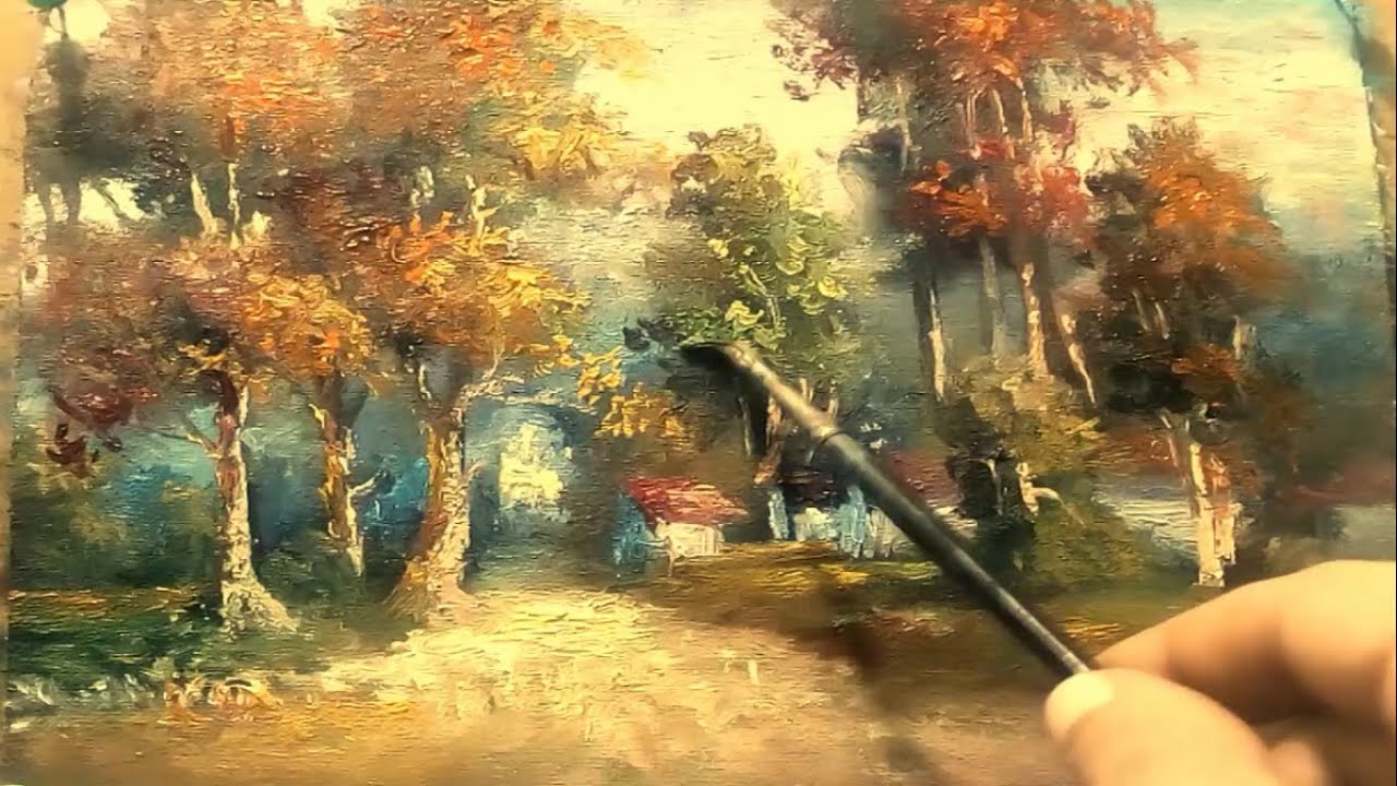 Oil Painting Landscape Yasser Fayad ياسر فياض
