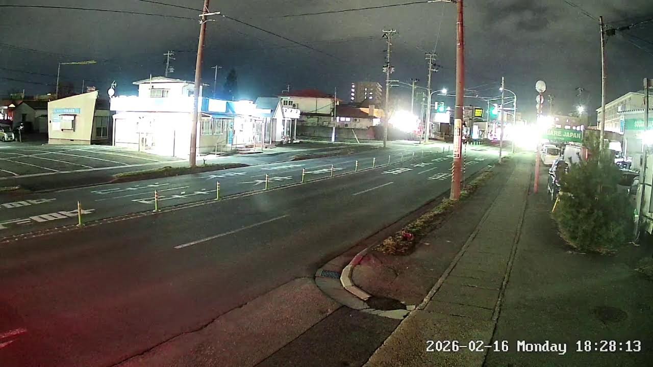 山形県山形市南館国道348号線ライブカメラ Yamagata Yamagatashi Live camera.world.cam