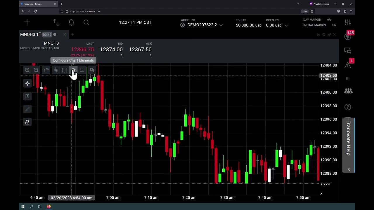Tradovate: Inside Bar indicator