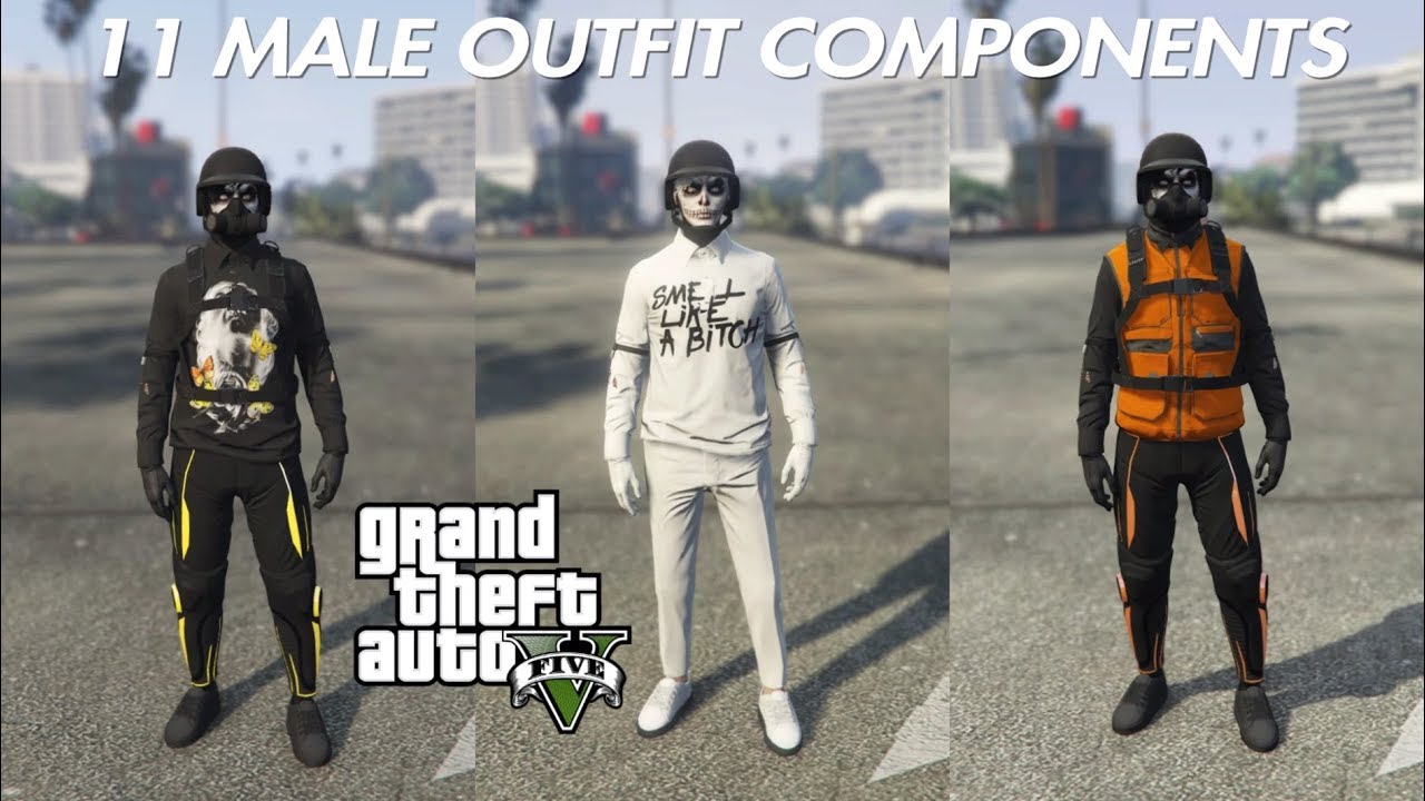 (OUTDATED MERGING COMPONENTS)GTA V ONLINE 11 MALE COMPONENTS