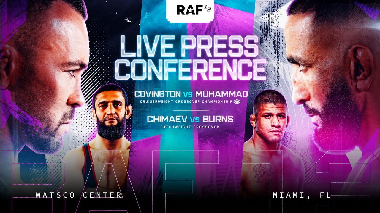 RAF 13 PRESS CONFERENCE *LIVE* Colby vs Belal | Khamzat vs Burns | RAF Wrestling
