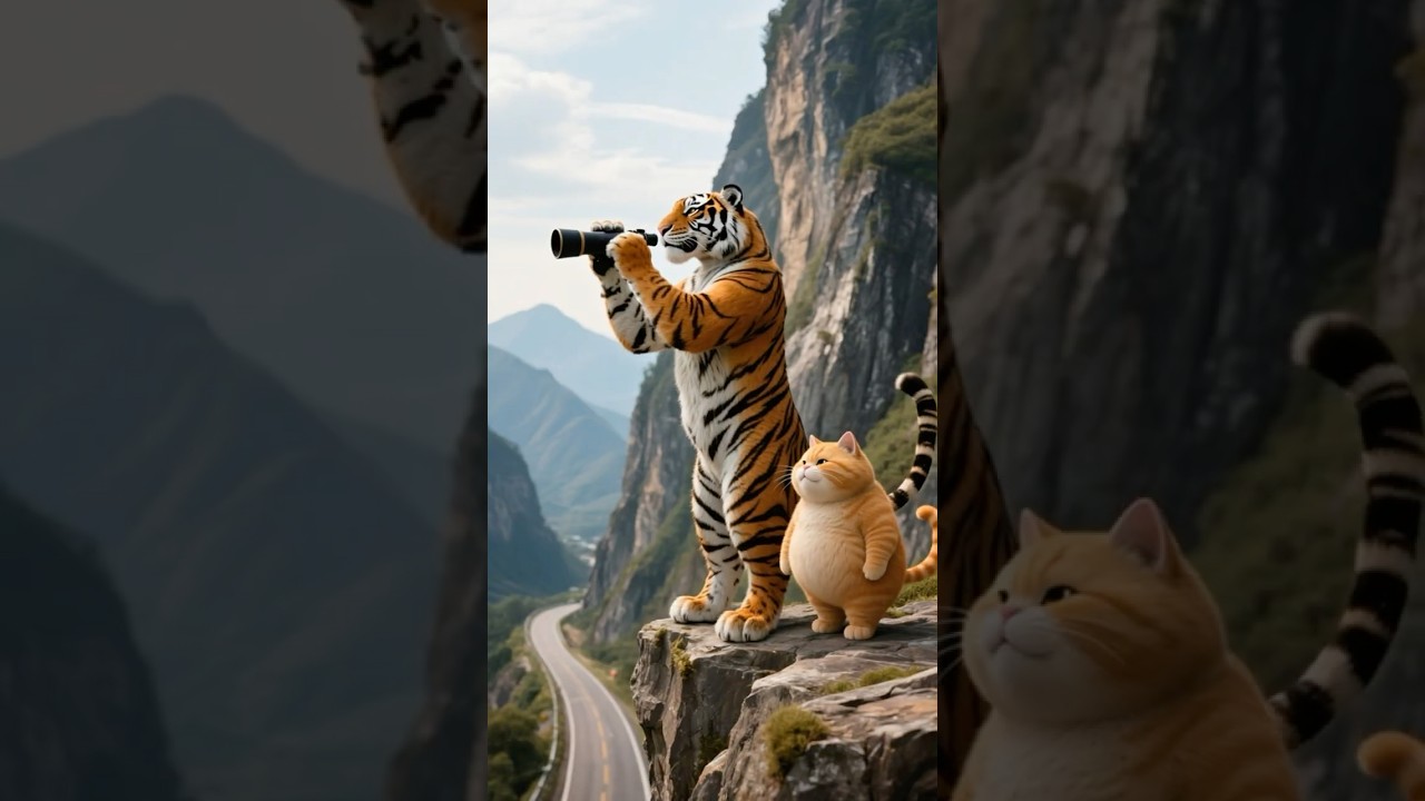 Tiger Bro Fights Back for the Orange Cat's Revenge!  #funnyvideo #funny #cat #catvideos #cute