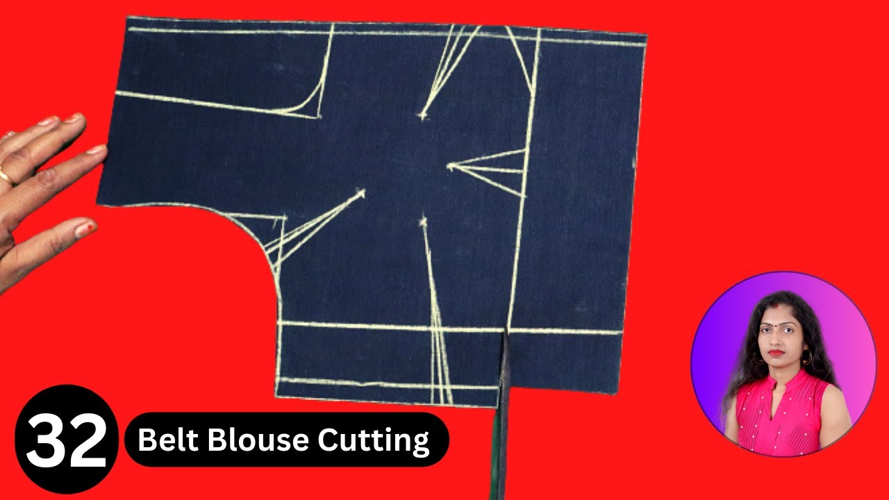 32 Inch Belt Blouse Cutting Class 3 | @GyantiFashion